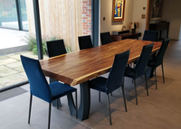 Table à manger en bois de suar artisanal indonésien-Bois massif avec charme exotique pour votre maison appartement villa