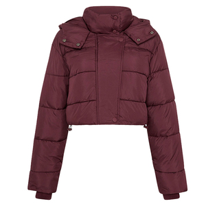 Sweat à capuche à bulles d'hiver classique pour femmes vestes bouffantes tenue décontractée à glissière avec remplissage en coton Service OEM Logo personnalisé - Product Image 6