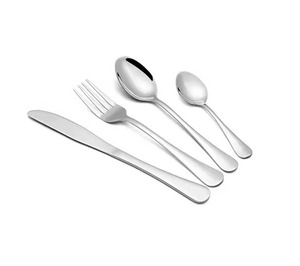 Ensemble de couverts en acrylique avec poignée dorée pour la maison, taille personnalisée, ensemble de couverts en acier doré poli pour hôtel et mariage - Product Image 3