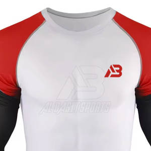 Chemises de compression à manches longues pour hommes, couleur unie, logo personnalisé, nouveau style de chemises de compression pour hommes - Product Image 4