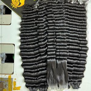 Extensiones de cabello humano virgen 100 de cabello vietnamita de onda profunda suelta de la mejor fábrica, extensiones de cabello sin paquetes químicos - Product Image 6