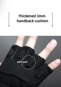 Gants d'entraînement demi-doigt pour Fitness Gym Workout Cyclisme Sports Conduite en plein air et plus avec un ajustement respirant et élégant - Product Image 3