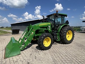 2021 johnn Deere 6105E รถแทรกเตอร์ขนาดเล็ก4WD/2WD เครื่องยนต์ดีเซล4x4ประเภทไดรฟ์70/120/90/100HP สำหรับใช้ในฟาร์ม - Product Image 5