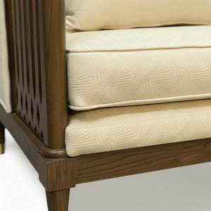 Sofá de Dos Plazas con Estructura de Madera de Lujo, 75x72x79cm, Tela Estampada GSD68069, para Apartamento, Vestíbulo, Bodas, Sala de Estar, Eventos - Product Image 6