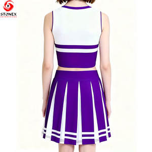 Uniformes de Animadora Únicos de Alta Calidad, Tallas Grandes, Precio de Fábrica, Impresión Digital, Colores y Tallas Personalizadas, 100% - Product Image 2