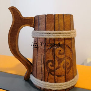 Taza de madera para amantes de la cocina pieza artesanal que combina con interiores acogedores Tradebyd - Product Image 2