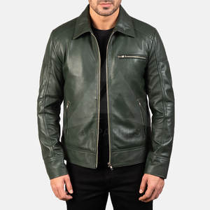 Nouveau style vestes en cuir pour hommes coupe-vent blanc léger vêtements veste en cuir populaire à la mode personnalisée - Product Image 1