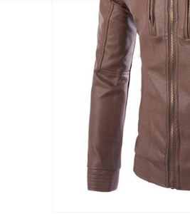 Veste en cuir pour hommes automne hiver meilleure qualité veste en cuir pour hommes veste en cuir véritable pour hommes - Product Image 5