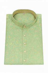 Venta al por mayor hombres Ropa Étnica clásica Paisley impreso Kurta camisa tamaño personalizado elegante Paisley diseño ligero y cómodo - Product Image 2