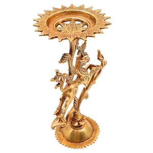 Royal Design Brass <b>Candle</b> Stand for Luxury Decor Antique Finish Brass <b>Candle</b> Holder For Ethnic Home And Hotel Decor <b>Cheap</b> Price - Product Image 6