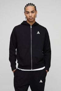 Ensemble de survêtement de haute qualité pour hommes, personnalisé avec logo OEM, décontracté, avec fermeture éclair, en coton épais 100%, comprenant un sweat à capuche et un pantalon de survêtement - Product Image 3