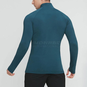 <b>Men</b> Half Zipper <b>Compression</b> <b>Shirt</b> Quick Dry Sportswear Gym Top Custom Logo <b>Men</b> <b>Compression</b> <b>Shirt</b> - Product Image 3
