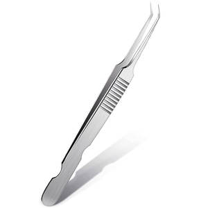 Las pinzas de pestañas de acero inoxidable de alta calidad más vendidas directamente de fábrica para extensiones de pestañas de volumen - Product Image 1