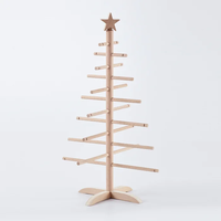 Diseño moderno 2023 árbol de Navidad de madera decoración de árboles de Navidad
