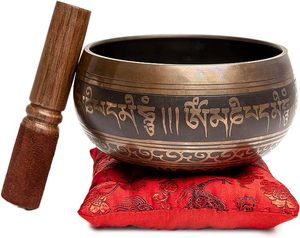 Suministros a granel Cuencos para cantar Latón de calidad para ejercicio de meditación Cuenco de utensilios de cocina Cuenco de canto tibetano de forma múltiple - Product Image 5