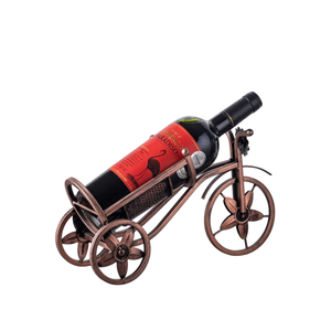 Nouveaux supports à vin décoratifs en fil de fer, supports à vin en métal pour comptoir, porte-bouteilles à vin doré, supports à vin faits à la main - Product Image 4