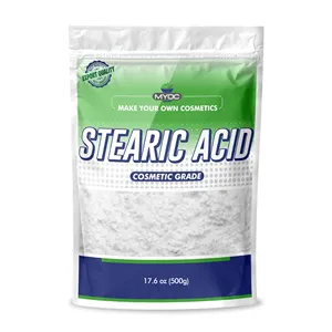 Myoc Stearic acid、化粧品グレードの原材料、バルク数量、すべてのサイズで利用可能