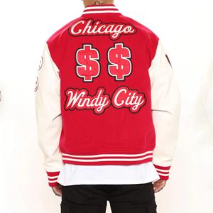 Veste bomber décontractée tendance pour homme avec col montant et logo frontal - Polyester/coton Veste d'hiver unisexe - Product Image 2