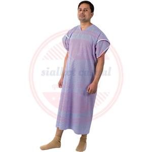 Uniforme d'hôpital de robe de patient avec logo personnalisé blouses de patient en coton à manches longues uniforme d'hôpital - Product Image 4