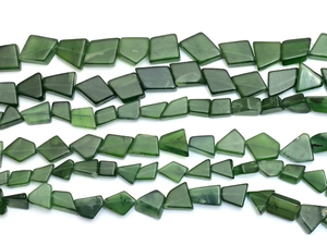 Quartz vert naturel 12mm-15mm perles de pépite lisses de pierres précieuses Rare Quartz dégringolé perles de pierres précieuses semi-précieuses pour la fabrication de bijoux - Product Image 4