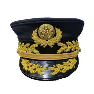 Prix de gros Meilleur fournisseur Fabriqué à la main Faites vos propres casquettes d'officier pour hommes de qualité unique par CAVALRY SKT COMPANY - Product Image 1