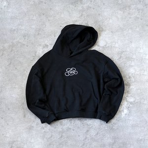 เสื้อฮู้ดดี้ทรงโอเวอร์ไซส์ ผ้าฝ้ายเฟรนช์เทอร์รี่ 100% ผลิตจากโรงงาน ปักลายตามสั่ง สำหรับฤดูหนาว แบบ unisex ไหล่ตก ทรงสูงด้านหน้า - Product Image 1