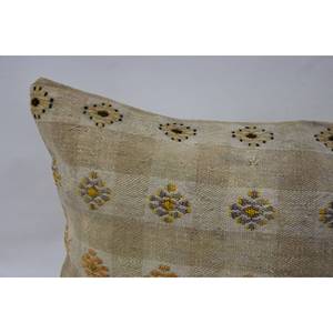 หมอนผ้าวูลสีเบจ16X48นิ้วลายวินเทจเทคนิคการเย็บปะติดปะต่อกันแบบวินเทจ - Product Image 2