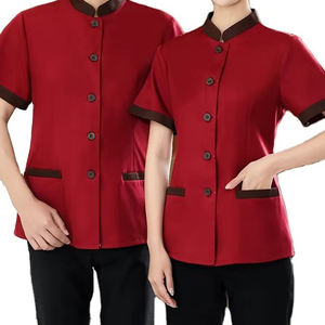 Uniforme de restaurant de chef de cuisine de couleur unie à la mode uniforme de bar de restaurant de vente chaude à vendre - Product Image 1