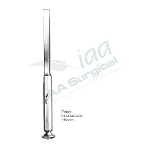 Ostéotome manuel de qualité chirurgicale, ciseau en acier inoxydable, stérilisable, instrument médical, procédures de coupe osseuse orthopédique, CE - Product Image 2
