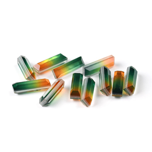 Venta al por mayor de gemas de cristal natural de corte Baguette de tamaño personalizado piedras de cristal de colores para la fabricación de joyas de piedra suelta - Product Image 4