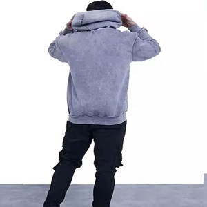 Sweats à capuche Streetwear délavé surdimensionné personnalisé hommes Vintage acide minéral ensemble de gymnastique à capuche Stone Wash pantalons de survêtement sweats à capuche Service OEM - Product Image 4