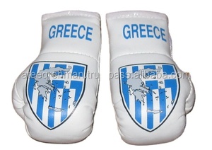 Juego de Guantes de Boxeo Mini GAF y Llavero con Forma de Guante para Espejo Retrovisor de Coche, Blanco y Rojo, Accesorios de Promoción SIN RELLENO - Product Image 5