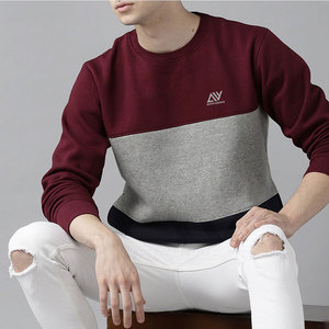 Sweat-shirts unisexes 100 % coton sur mesure, col rond épais, motif uni, impression sérigraphique, haute qualité, pour homme - Product Image 3