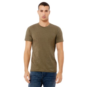 Camiseta Unisex de Algodón 100% Tejido, Color Verde Oliva Jaspeado, 220g, Manga Corta - Product Image 6