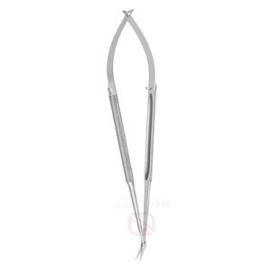 Tijeras Quirúrgicas Microquirúrgicas Profesionales Reutilizables de 165 mm, Puntas Anguladas de 15 mm y 25 mm, Instrumento de Neurocirugía de Alta Calidad, Acero Inoxidable - Product Image 5