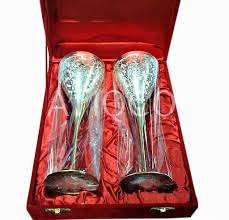 Gobelet argent et laiton aspect antique, gobelet design en relief - Product Image 5