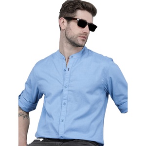 Servicio de personalización profesional para hombre, camisas con botones, Camisa lisa informal - Product Image 1