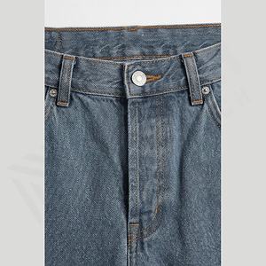 Fabricant de jeans en denim pour hommes sur mesure, coupe droite vintage, lavage rapide, haute qualité, streetwear, automne-hiver, personnalisé - Product Image 4