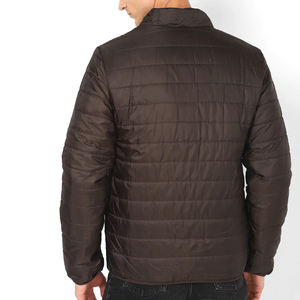 Chaqueta acolchada de verano para hombre personalizada al por mayor, Parka de lona transpirable a prueba de viento con cuello levantado, ropa informal - Product Image 6