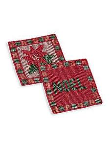 Posavasos navideños de bastón de caramelo con cuentas de alta calidad, vajilla de nuevo diseño para cocina y mesa de comedor, decoración, diseño personalizado disponible - Product Image 5