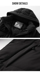 Chaqueta de bombardero formal con capucha recubierta personalizada de alta calidad impermeable a prueba de viento Unisex - Product Image 3