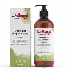 RedMoringa 200 mL Champú Reequilibrante para Perros, Champú Hidratante para Mascotas para el Cuidado y la Limpieza, Hecho en Italia OEM PL - Product Image 1