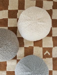 Oreiller décoratif en forme de tête d'ours en peluche écologique, en bouclette de laine, avec housse amovible pour canapé, best-seller - Product Image 3