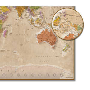Mapa del Mundo XXL, Estilo Vintage, Colección MAPS in MINUTES - Product Image 5
