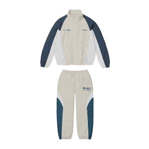 Survêtement unisexe en nylon 100% avec étiquette personnalisée survêtement de sport d'hiver avec taille élastique pantalon de survêtement ensemble de vestes coupe-vent - Product Image 2