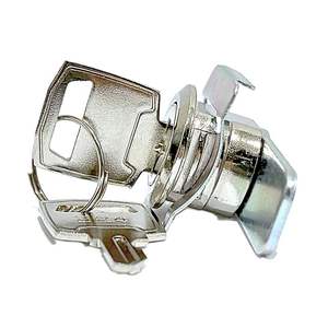 Camlock ED-1 Cylindrical <b>Lock</b> Nickel Plated ANSI Grade 3 Security 2 Keys for Contemporary <b>Furniture</b> Multi-Room Use - Product Image 5