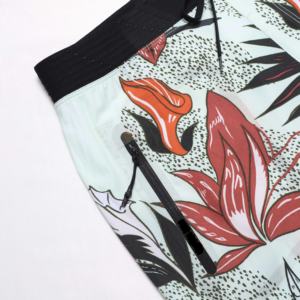 Moda nuevo diseño hombres playa pantalones cortos traje de baño corto con estampado de bolsillo alta calidad último diseño Floral Streetwear hombres corto - Product Image 5