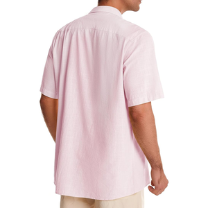 Chemise à manches longues en lin pour hommes coupe standard chemises décontractées à manches longues en lin de coton chemises de plage d'été à boutons - Product Image 2