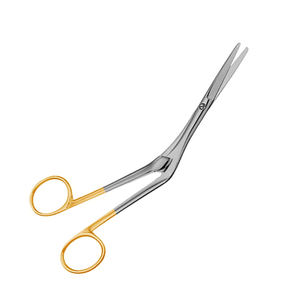 Ciseaux nasaux TC Knight 18 cm, en acier inoxydable angulaire, rhinoplastie, manche doré, chirurgie plastique, instruments chirurgicaux ORL, CE - Product Image 4