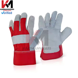 Guantes de Trabajo de Cuero de Primera Calidad con Palma Reforzada, Guantes de Cuero de Alta Calidad, Fabricante de Confianza, Uso Pesado para Seguridad Laboral - Product Image 5